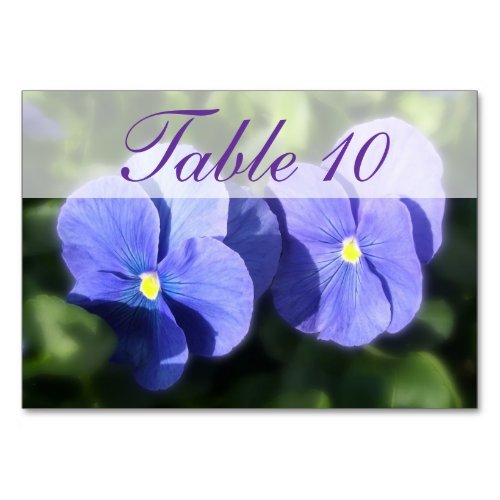 Table Card _ Blue Pansy Sisters
