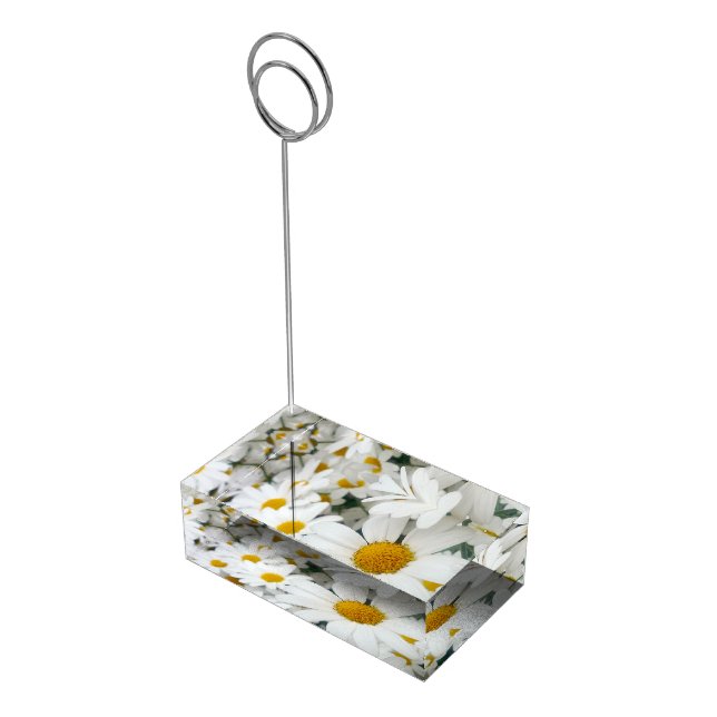 Table Card Holder-Daisies Table Number Holder (Corner)