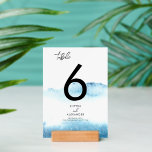 Table Card Holder for a Modern Wedding.