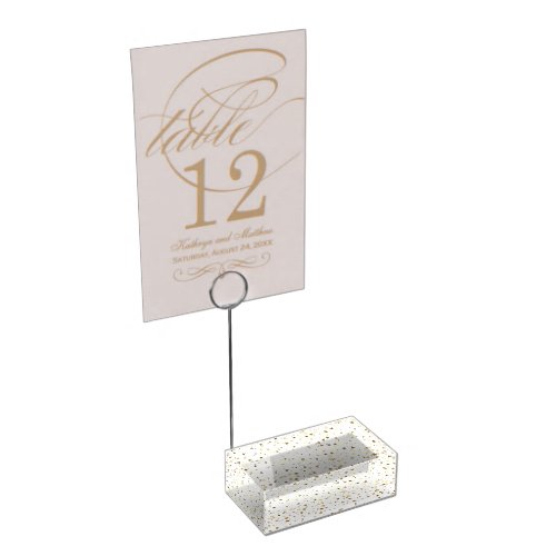 Table Card Holder_Gold Stars Place Card Holder