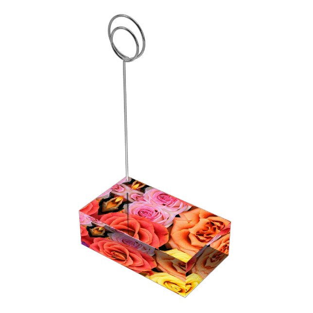 Table Card Holder-Roses Table Card Holder (Corner)