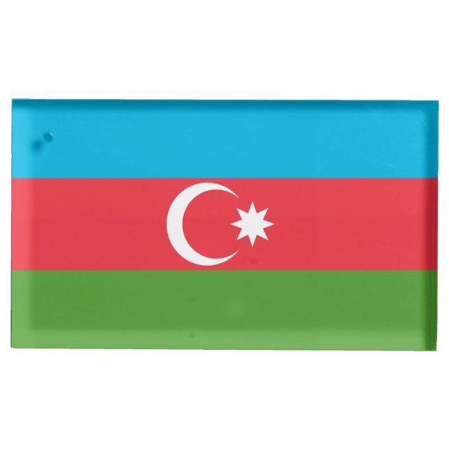 Table card holder with Flag of Azerbaijan (Front)