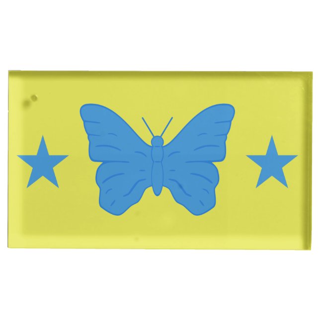 Table card holder with Flag of Bady Bassit (Front)