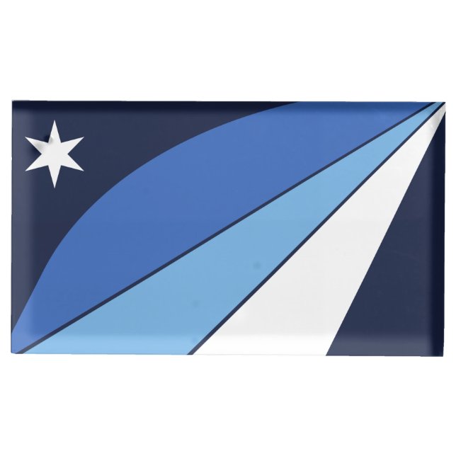 Table card holder with Flag of Columbia, SC (Front)