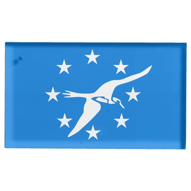 Table card holder with Flag of Corpus Christi (Front)