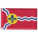 Table card holder with Flag of St. Louis, USA