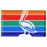 Table card holder with Flag of St. Petersburg