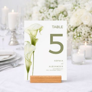Table Card Holders for weddings modern style.