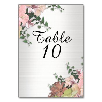 Table Card Spring Flowers by Irisangel at Zazzle