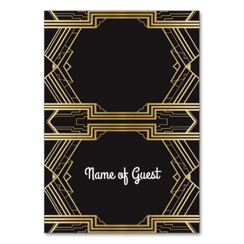 Table Cards Name Of Guest Wedding Art Deco 1920s