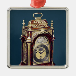 Table clock, c.1750 metal ornament