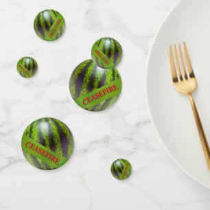 Table Confetti Palestine Gaza watermelon
