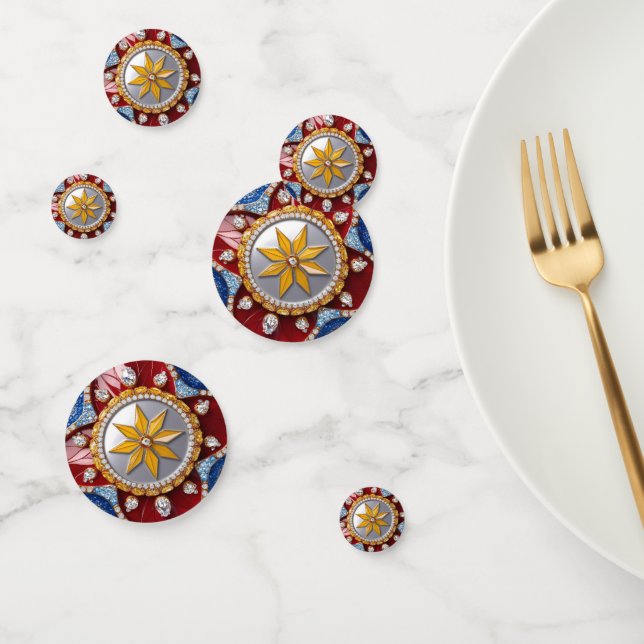 Table confetti with Colombian Colors (Group)