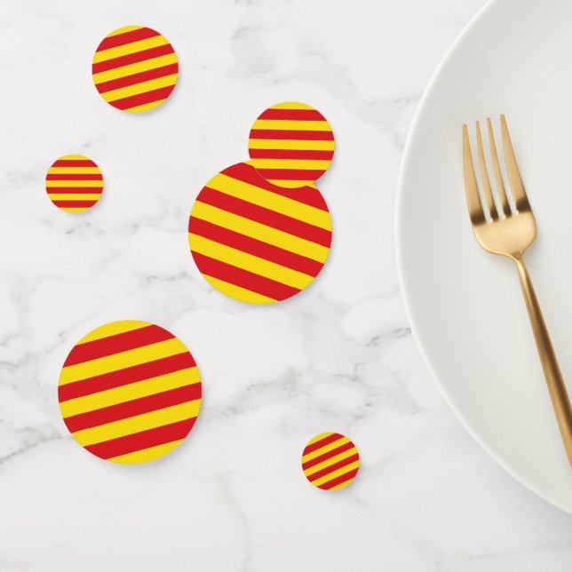 Table confetti with flag of Catalonia (Group)