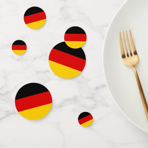 Table confetti with flag of Germany