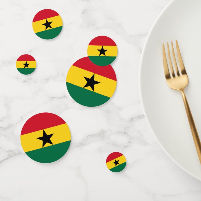 Table confetti with flag of Ghana (Group)