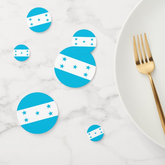 Table confetti with flag of Honduras (Group)