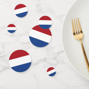 Table confetti with flag of Netherlands