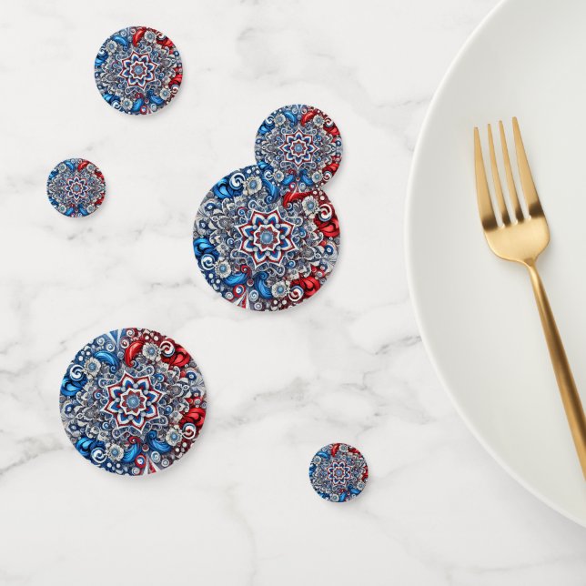 Table confetti with French Colors (Group)