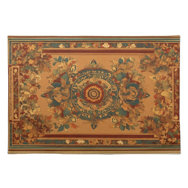 "Table Elegance: Set of Four 20" x 14" Premium Pla Cloth Placemat (Front)