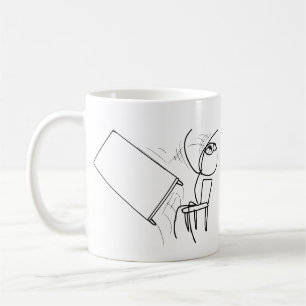 Table Flip Flipping Rage Face Meme Coffee Mug