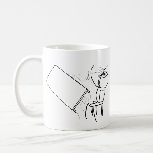Table Flip Flipping Rage Face Meme Coffee Mug