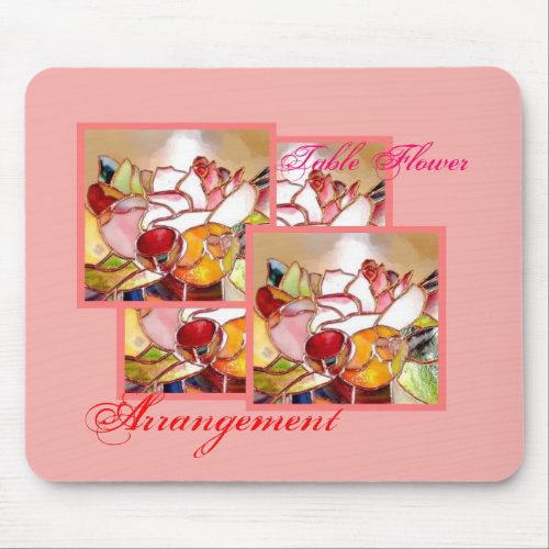 Table Flower Arrangement for Anniversary Mouse Pad