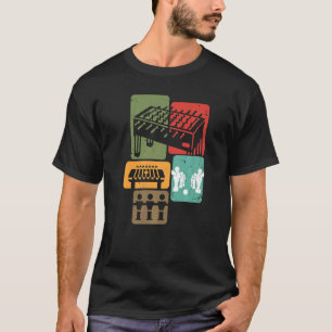 Table Football  Foosball Player Retro Boys Foosbal T-Shirt
