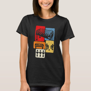 Table Football Foosball Player Retro Boys Foosball T-Shirt