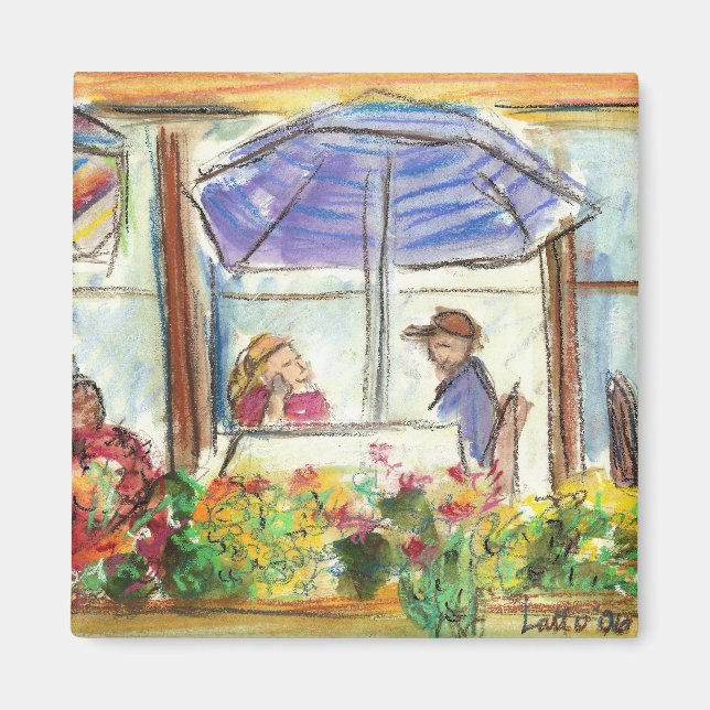 Table for Two Magnet (Pike Place Seattle) (Front)