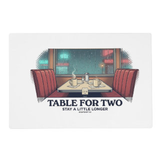 Table for Two Retro Diner NIGHTSHIFT 90 Placemat