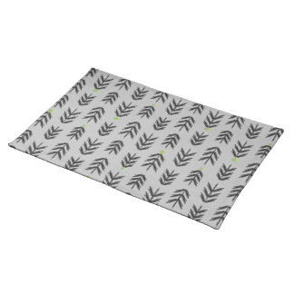 Table Gran - green on grey bottom Cloth Placemat