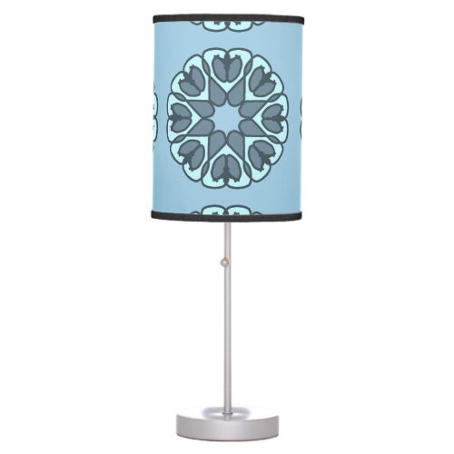 Table Lamp A classic light blue fabric pattern  Table Lamp