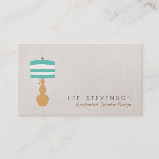 Customizable Table Lamp Business Card