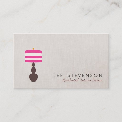 Customizable Table Lamp Business Card