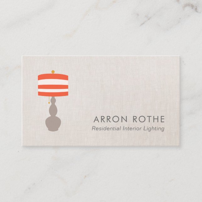 Table Lamp Lighting Business Card (Front)