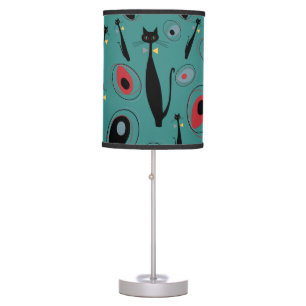 Table Lamp MidCentury Modern Atomic Cats