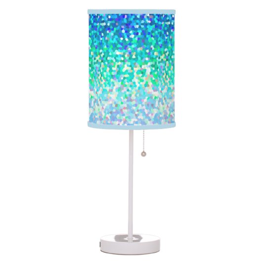 Table Lamp Mosaic Sparkley Texture (Left)