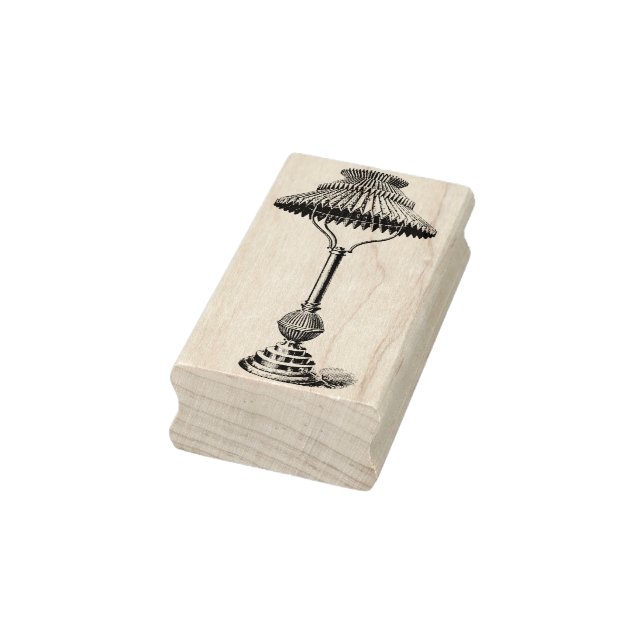 Table Lamp Vintage Rubber Art Stamp (Stamp)