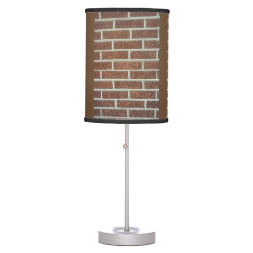 Table Lamp with Brick Design