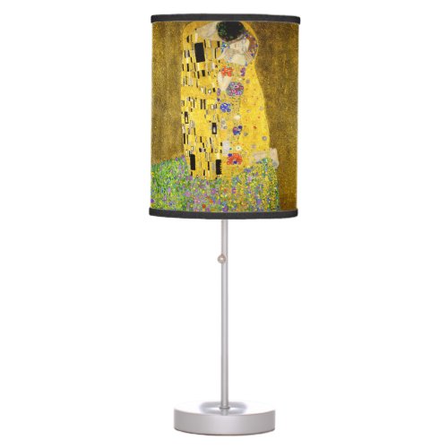 Table Lamp with Klimts The Kiss