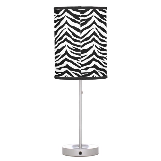 Table Lamp-Zebra Print Table Lamp (Back)