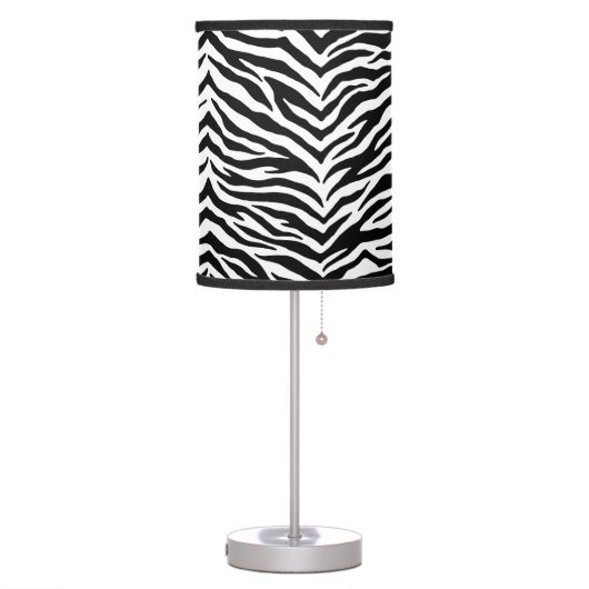 Table Lamp-Zebra Print Table Lamp (Left)