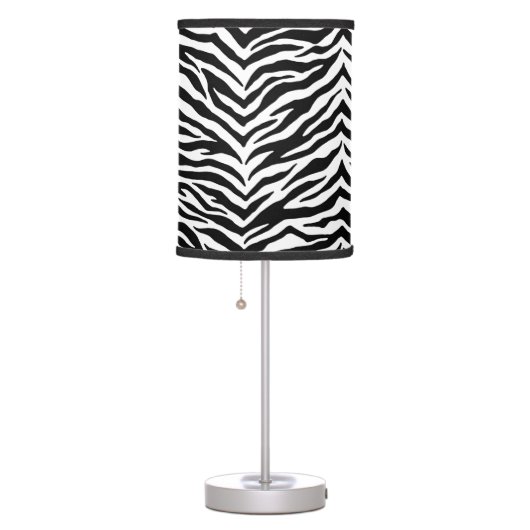 Table Lamp-Zebra Print Table Lamp (Right)