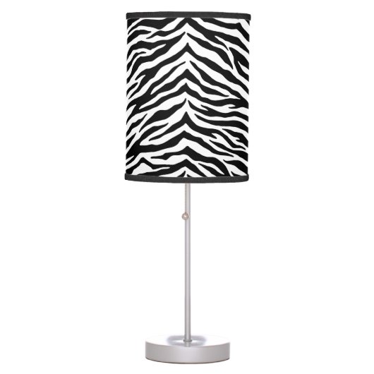 Table Lamp-Zebra Print Table Lamp (Front)