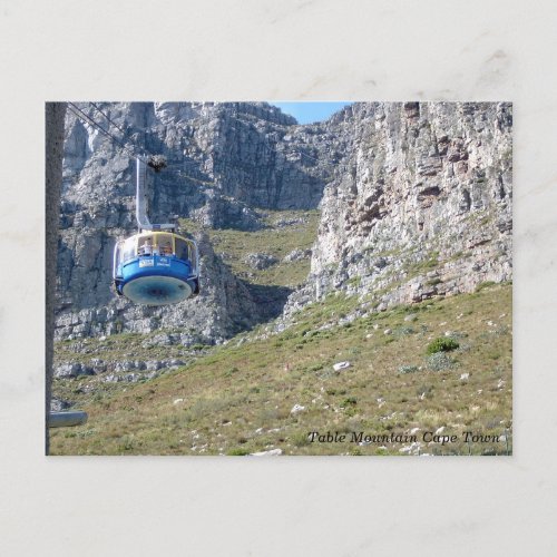 Table Mountain Cable Car South Africa Postcard