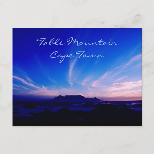 Table Mountain Cape Town Africa Postcard