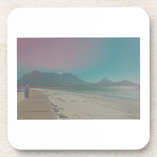 Table Mountain Cape Town Beverage Coaster (Front)