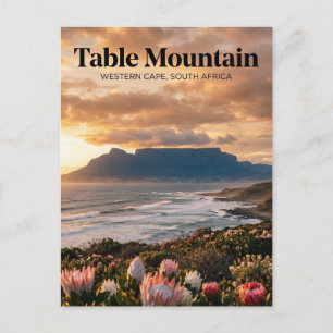 Table Mountain, Cape Town, Western Cape Postcard