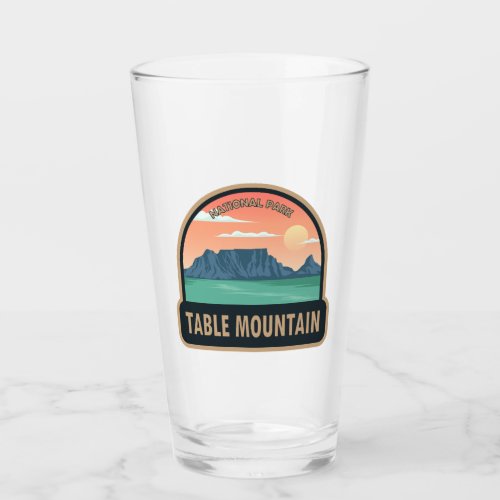 Table Mountain National Park South Africa Vintage Glass